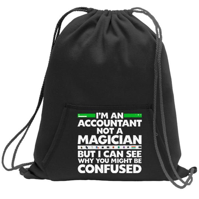 Funny Accountant Design For Women Accountant Accounting Sweatshirt Cinch Pack Bag