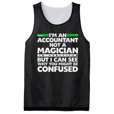 Funny Accountant Design For Women Accountant Accounting Mesh Reversible Basketball Jersey Tank