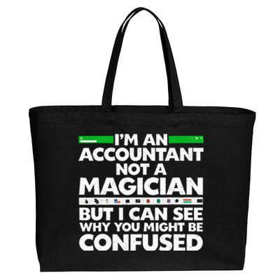 Funny Accountant Design For Women Accountant Accounting Cotton Canvas Jumbo Tote