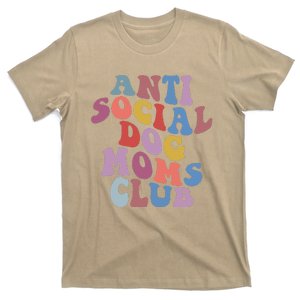 Funny AntiSocial Dog Mom Club Retro Mother's Day T-Shirt