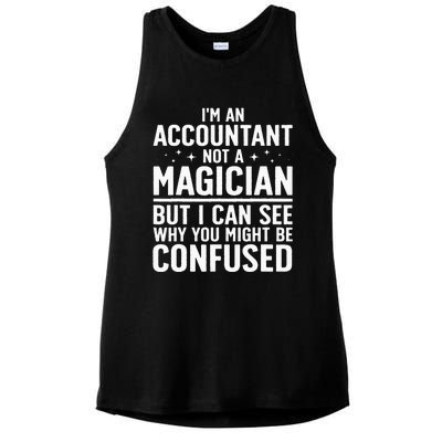 Funny Accountant Design For Women Accountant Accounting Ladies PosiCharge Tri-Blend Wicking Tank