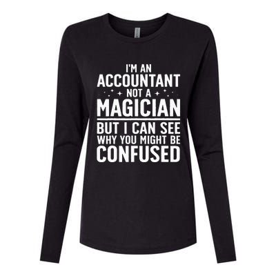 Funny Accountant Design For Women Accountant Accounting Womens Cotton Relaxed Long Sleeve T-Shirt