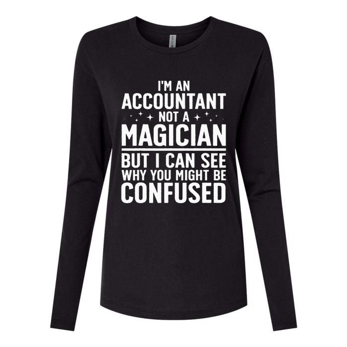 Funny Accountant Design For Women Accountant Accounting Womens Cotton Relaxed Long Sleeve T-Shirt