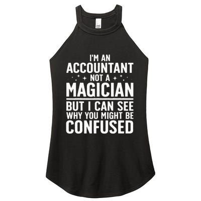 Funny Accountant Design For Women Accountant Accounting Women's Perfect Tri Rocker Tank