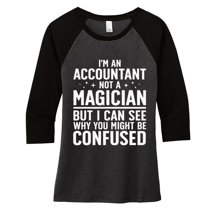 Funny Accountant Design For Women Accountant Accounting Women's Tri-Blend 3/4-Sleeve Raglan Shirt