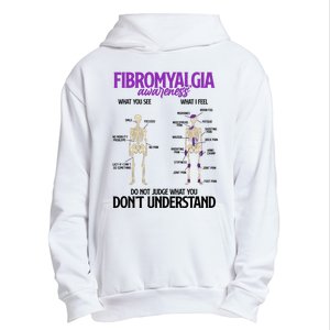 Fibromyalgia Awareness Do Not Judge What You Dont Understand Urban Pullover Hoodie