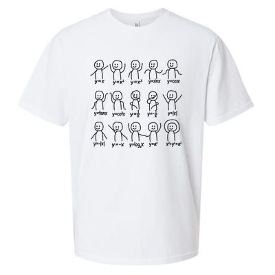 Funny Algebra Dance Graph Figures Math Equation Sueded Cloud Jersey T-Shirt