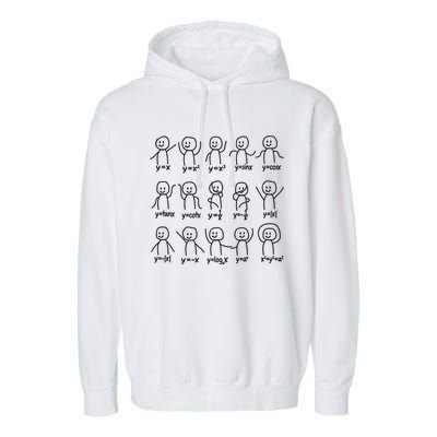 Funny Algebra Dance Graph Figures Math Equation Garment-Dyed Fleece Hoodie