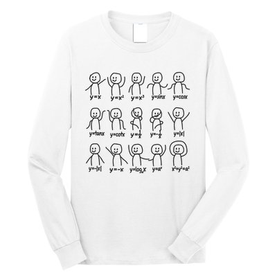 Funny Algebra Dance Graph Figures Math Equation Long Sleeve Shirt