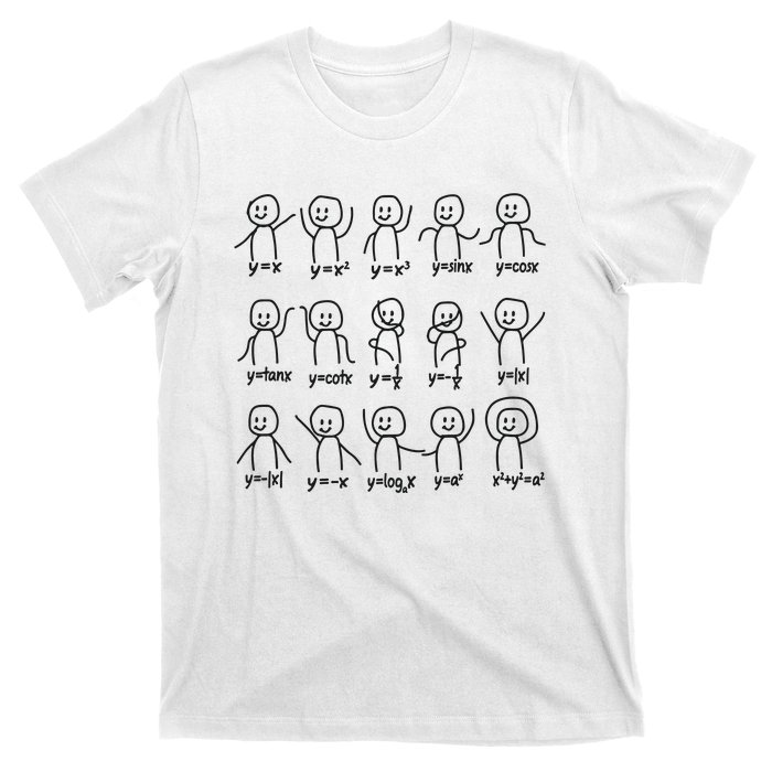 Funny Algebra Dance Graph Figures Math Equation T-Shirt