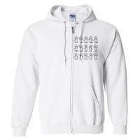 Funny Algebra Dance Graph Figures Math Equation Full Zip Hoodie