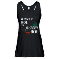 Funny A Dirty Hoe Is A Happy Hoe Sarcastic Gardening Ladies Essential Flowy Tank