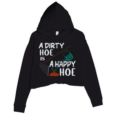 Funny A Dirty Hoe Is A Happy Hoe Sarcastic Gardening Crop Fleece Hoodie