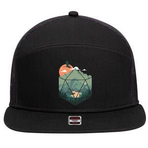 Fantasy Art Design, Nerdy Gaming, Geeky Gamer 7 Panel Mesh Trucker Snapback Hat