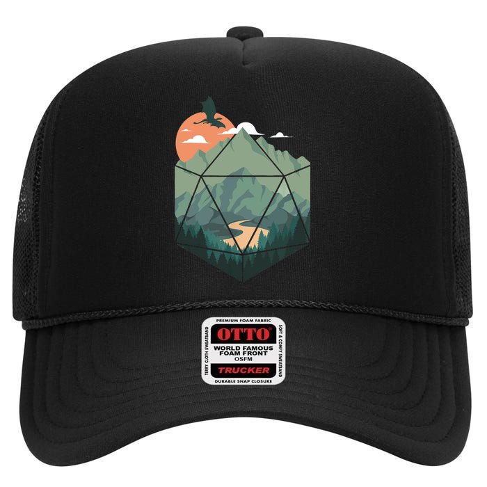 Fantasy Art Design, Nerdy Gaming, Geeky Gamer High Crown Mesh Back Trucker Hat