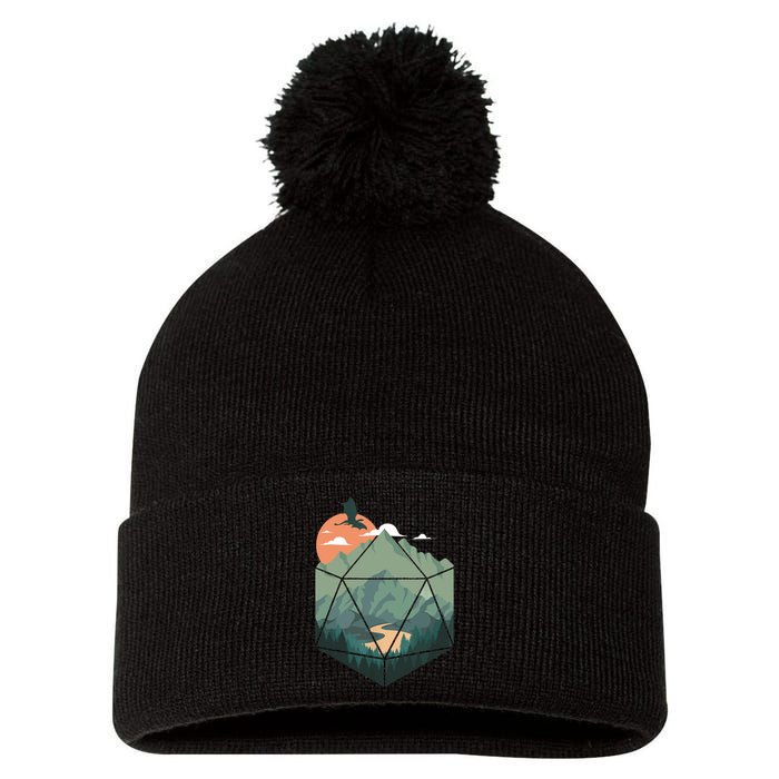 Fantasy Art Design, Nerdy Gaming, Geeky Gamer Pom Pom 12in Knit Beanie