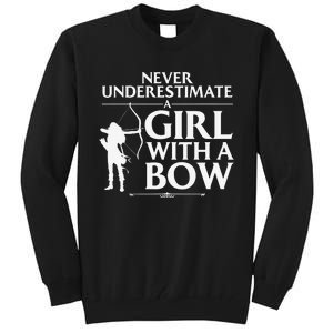 Funny Archery Design For  Bowhunter Archery Fans Tall Sweatshirt