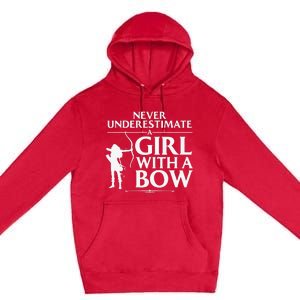 Funny Archery Design For  Bowhunter Archery Fans Premium Pullover Hoodie