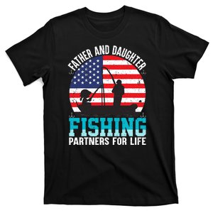 Father And Daughter Fishing Partners For Life Funny T-Shirt