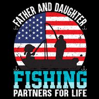 Father And Daughter Fishing Partners For Life Funny Impact Tech Backpack