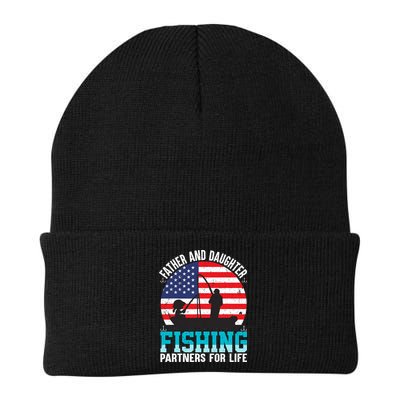 Father And Daughter Fishing Partners For Life Funny Beanie