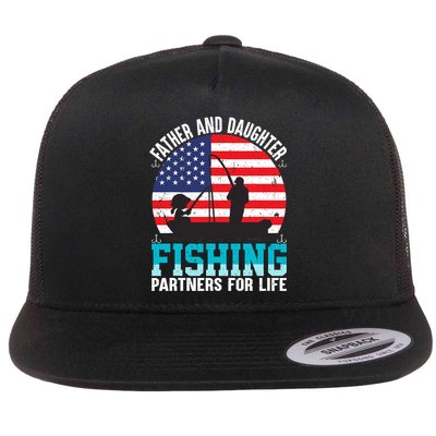 Father And Daughter Fishing Partners For Life Funny Flatbill Hat
