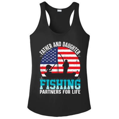 Father And Daughter Fishing Partners For Life Funny Ladies PosiCharge Competitor Racerback Tank