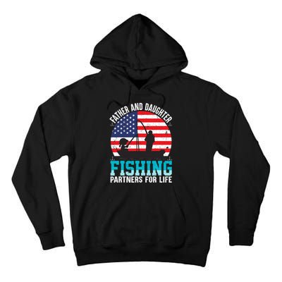 Father And Daughter Fishing Partners For Life Funny Tall Hoodie