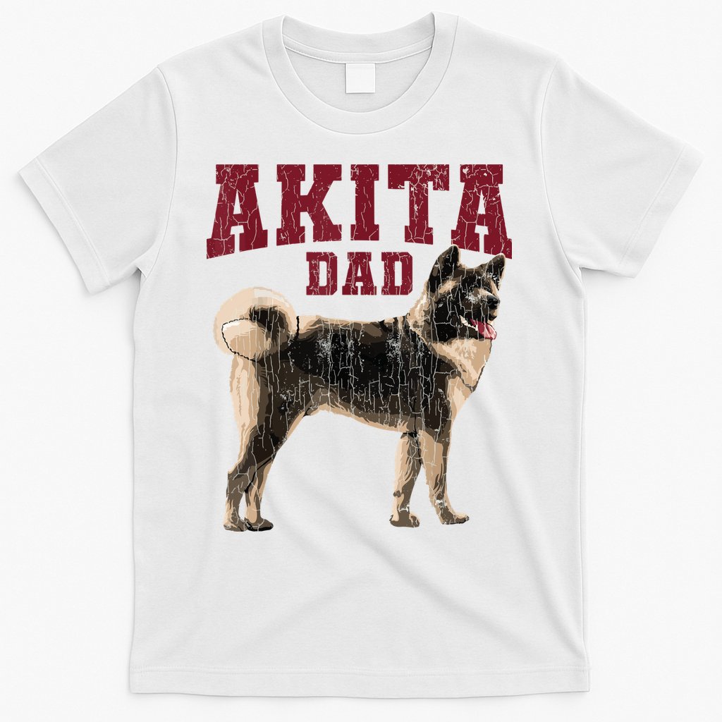 Funny Akita Dad For Men Akita Owner Gifts T-Shirt