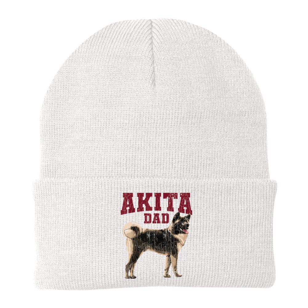 Funny Akita Dad For Men Akita Owner Gifts Beanie