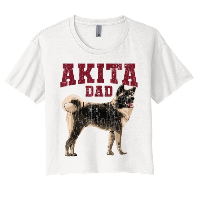 Funny Akita Dad For Men Akita Owner Gifts Crop Top