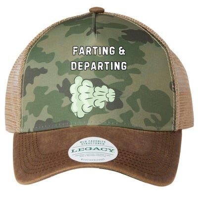 Farting And Departing Funny Hilarious Ugly Airport Swap Gag  Legacy Tie Dye Trucker Hat