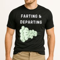 Farting And Departing Funny Hilarious Ugly Airport Swap Gag  Cooling Performance Crew T-Shirt