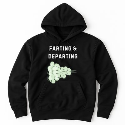Farting And Departing Funny Hilarious Ugly Airport Swap Gag  Hoodie