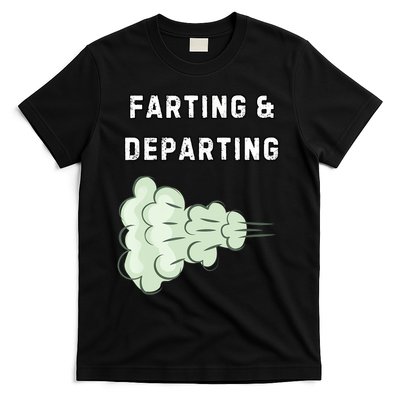 Farting And Departing Funny Hilarious Ugly Airport Swap Gag  T-Shirt