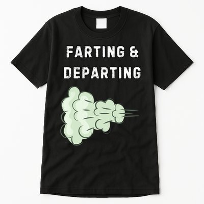 Farting And Departing Funny Hilarious Ugly Airport Swap Gag  Tall T-Shirt