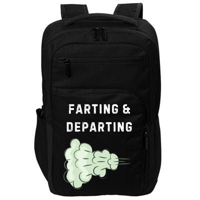 Farting And Departing Funny Hilarious Ugly Airport Swap Gag  Impact Tech Backpack