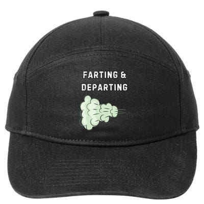 Farting And Departing Funny Hilarious Ugly Airport Swap Gag  7-Panel Snapback Hat