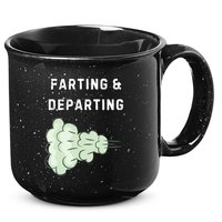 Farting And Departing Funny Hilarious Ugly Airport Swap Gag  15oz Campfire Ceramic Mug