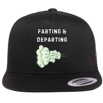 Farting And Departing Funny Hilarious Ugly Airport Swap Gag  Flatbill Hat