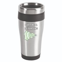 Farting And Departing Funny Hilarious Ugly Airport Swap Gag  16oz Travel Tumbler
