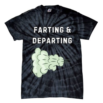 Farting And Departing Funny Hilarious Ugly Airport Swap Gag  Tie-Dye T-Shirt