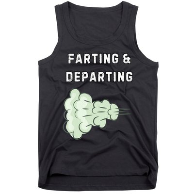 Farting And Departing Funny Hilarious Ugly Airport Swap Gag  Tank Top