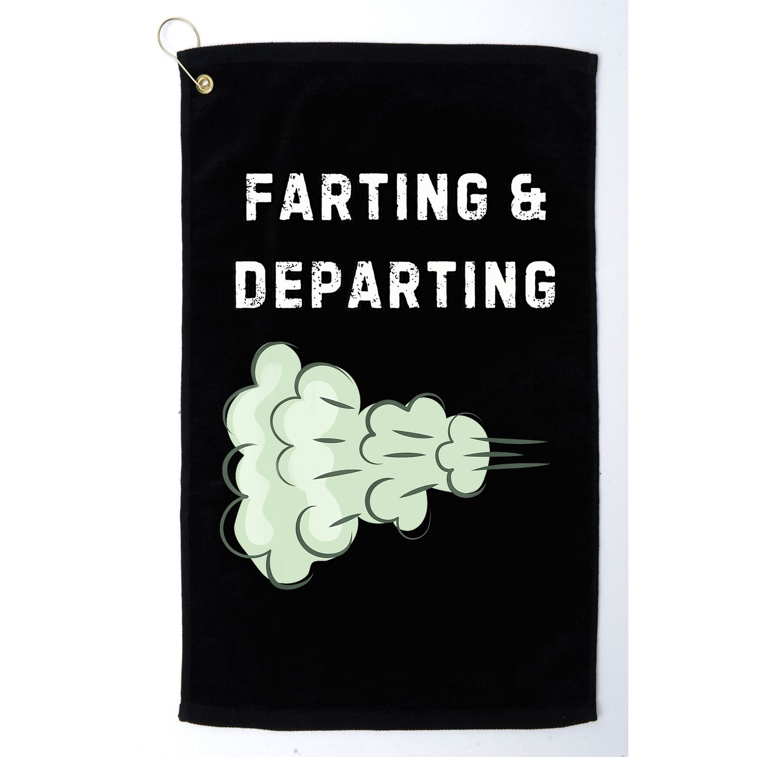 Farting And Departing Funny Hilarious Ugly Airport Swap Gag  Golf Towel