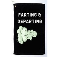 Farting And Departing Funny Hilarious Ugly Airport Swap Gag  Golf Towel