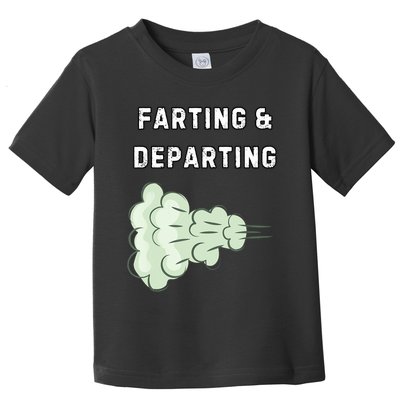Farting And Departing Funny Hilarious Ugly Airport Swap Gag  Toddler T-Shirt