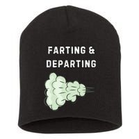 Farting And Departing Funny Hilarious Ugly Airport Swap Gag  Short Acrylic Beanie