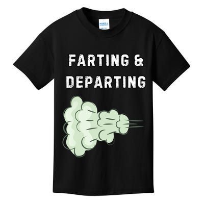 Farting And Departing Funny Hilarious Ugly Airport Swap Gag  Kids T-Shirt