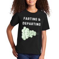 Farting And Departing Funny Hilarious Ugly Airport Swap Gag  Kids T-Shirt