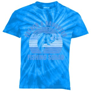 Father And Daughter Fishing Squad Quote Fishing Dad Gift Kids Tie-Dye T-Shirt